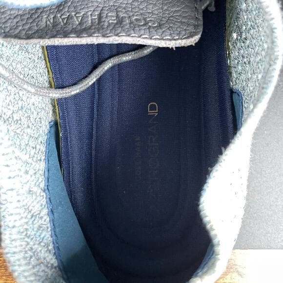 Cole Haan Zerogrand Stitchlite Men’s 10 M Blue Knit Casual Dress Shoes Sneakers